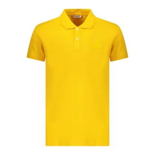 Gelbes Poloshirt Mit Eisberg-dreieck-logo