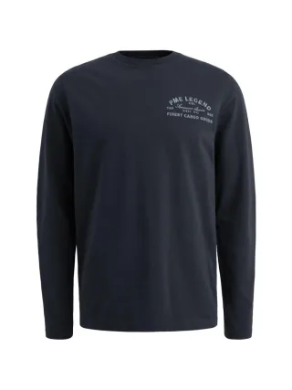 PME Legend - Langarmshirt mit Logo blau - Gr. - XXL