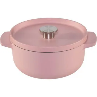 KitchenAid Bräter mit Deckel Gusseisen 22cm, rosa