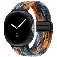 Wigento Smartwatch-Armband Für Samsung Galaxy Watch 8 / 8 Classic Magnetisches Nylon Armband Bunt, Atmungsaktiv, verstellbar, magnetisch