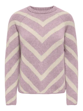 ONLY - ONLELIZA L/S PULLOVER KNT NOOS Keepsake Lilac - Gr. - XL