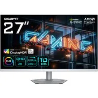 Gigabyte MO27Q2A ICE OLED-Monitor (67,8 cm/27 ", 2560 x 1440 px, QHD, 0,03 ms Reaktionszeit, 280 Hz, OLED, dreh-, neig-, schwenk-, höhenverstellbar, Lautsprecher)