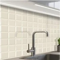 KitchenYeah Küchenrückwand Muster selbstklebend (keine Folie) Quadratisch - Kacheln - Glänzend -, (1-tlg), Spritzschutz, Küche, Rückwand, Küchenwand, Küchenfront, 30x20 cm