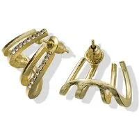 Aniston JEWELRY & WATCHES Paar Ohrstecker Schmuck Geschenk Kupfer Ohrschmuck Ohrringe Ohrklemmen-Optik, Made in Germany - mit Zirkonia (synth)
