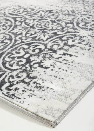 bonprix Teppich mit Patchworkmusterung, grau, Gr.200x290 cm, Wohnlich und herrlich weich