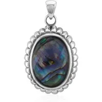 Cavill Kettenanhänger Cavill Edelsteinanhänger 925 Silber, 5,26 ct Weißer Quarz, Abalone (1-tlg)