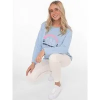 Zwillingsherz Sweatshirt "Meeresglück" mit verspieltem Ankerdetail