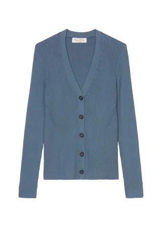 Marc OPolo Casual - Rippstrick Cardigan blau - Gr. - L