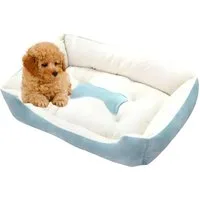 HS.SUPPLY Tierbett Hundebett, weich & bequem - waschbar, kuschelig weich, verschiedene Größen