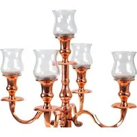 Geschenkestadl Windlicht 5 x Glasaufsatz für Kerzenständer Windlicht mehrere Modelle