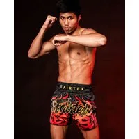 Fairtex Shorts Volcano (1-tlg) Fairtex Muay Thai Volcano Shorts – Feuer, Power & Siegeswillen