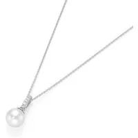 GIORGIO MARTELLO MILANO Perlenkette Muschelkernperl Anhänger, Silber 925
