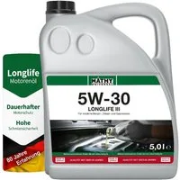 MATHY Motoröl MATHY SAE 5W-30 Longlife III 5,0 l, (1-tlg), Synthetisches HC-Motoröl