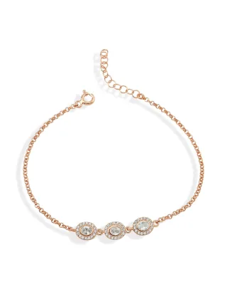 Dkeniz Armband 925/- Sterling Silber rosévergoldet Pure Elegance