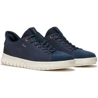 Geox U FLEXTRIDE PLUS Slip-On Sneaker Freizeitschuh, Schlüpfschuh mit Logoschriftzügen und Kontrastbesatz