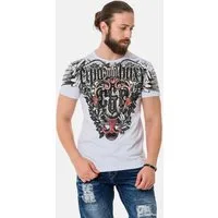 Cipo & Baxx T-Shirt T-Shirt aus hochwertiger Baumwolle