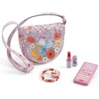 DJECO Spiel Birdie's Tasche mit Zubehör Spielset für Kinder, Birdie's Tasche mit Zubehör, Spielset