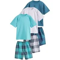 Next Pyjama 3er-Pack kurze Schlafanzüge aus Baumwollgewebe (6 tlg)