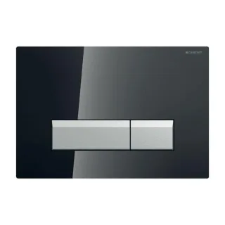 Geberit BetPl. Sigma40, für 2-Mengen-Sp. 242601SJ1 Glas schwarz