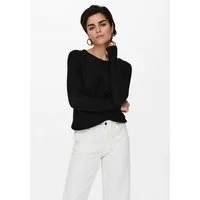 ONLY Strickpullover ONLGEENA XO L/S PULLOVER KNT NOOS Materialmix, regular fit