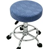 Diwzbyn Stuhlhusse Runde elastische Stuhlhusse, waschbare runde Barhocker-Bezugshusse, elastischer Sitzbezug, geeignet für runde Sitzflächen von 28–40 cm