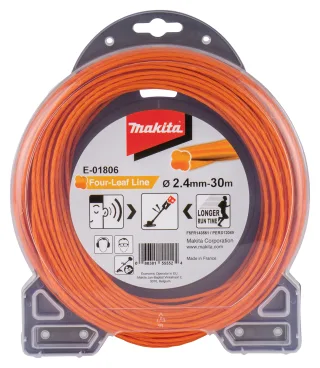 Makita Mähfaden Four-Leaf, 2,4 mm - 30 m - orange - E-01806 orange