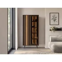 Compleo Standvitrine mit 2 Türen, Luxuriöse Vitrine, LED-Beleuchtung