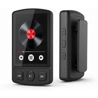 Tekoo MP3 Player Bluetooth mit Clip, Sport Musikplayer, Pedometer, FM Radio MP4-Player (32 GB, Bluetooth, integrierter Befestigungsclip, Schrittzähler (Pedometer), FM-Radio)