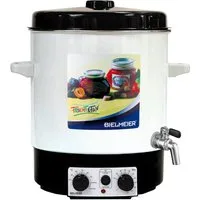 Bielmeier Einkochautomat einwecken einkochen Emaille 29 L 2000 Watt Zeituhr Timer Auslaufhahn, 2000 W, BHG 685.2 Made in Germany (B685260)
