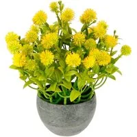 Kunstpflanze Margerite im Topf Korbblüter, I.GE.A., Höhe 23 cm, Künstliche Blumen Blütenbusch Busch Tischdeko Pflanze Kunstblumen Deko