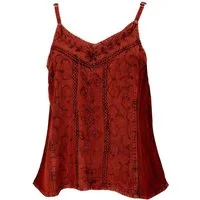 Guru-Shop T-Shirt Besticktes Top Boho chic, lockeres Sommertop -.. Ethno Style, alternative Bekleidung, Festival