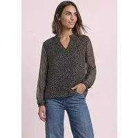STREET ONE Langarmbluse mit Chiffon-Layer