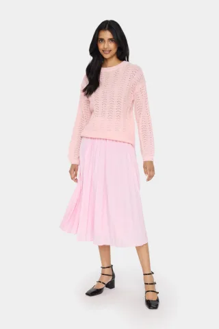 Strickpullover Gerade Passform rose