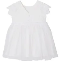 vertbaudet Minikleid Baby Kleid mit Stickerei und Tüllrock