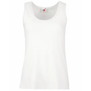 Fruit Of The Loom Lady-Fit Valueweight Damen Tank-Top (Weiß)