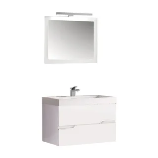 Neuesbad 5000 Badmöbelset, B: 80 cm, T: 48 cm, weiss hochglanz BA800WE