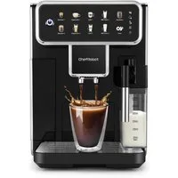 ChefRobot Espressomaschine AM7203 für Espresso, Cappuccino, Latte und Americano, Mit Selbstreinigungsfunktion, 4-stufigem Mahlgrad und Touchscreen