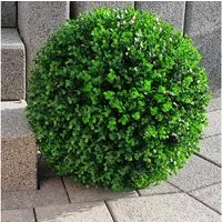 Kunstpflanze Buchsbaum Deko Kugel aus Kunststoff Künstliche Pflanze versch. Größen, HR Direktverkauf GmbH
