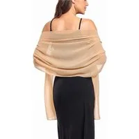 Mutig Modeschal Chiffon Stola für Damen 200x70cm – Eleganter, (leichter Schal aus weichem Chiffon, Schultertuch), für Abendkleid, Hochzeit, Braut, festliche Anlässe, Sommer, Party