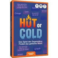 DYNAMITE GAMES Spiel Hot or Cold - Das Spiel der Gegensätze - Findet das geheime Code Wort