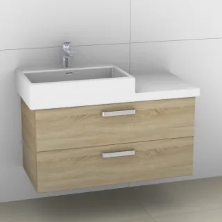 Artiqua 415 Waschtischunterschrank für Living City 818432 Castello Eiche quer NB, 415-WU2L-L13-7134- 415-WU2L-L13-7134-426
