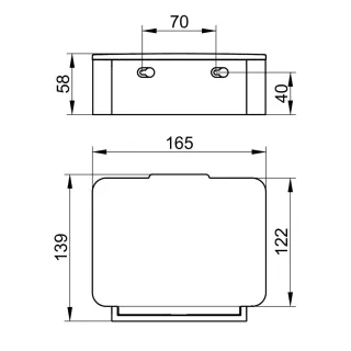 Keuco Feuchtpapierbox Plan 14967, verchromt, 14967010001 14967010001