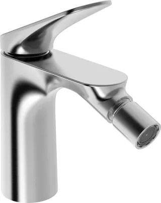 Hansa Einhandmischer Bidet-Batterie HANSAGENESIS 3743, Ausladung 127 mm Stahl gebürstet, 3743226380 3743226380