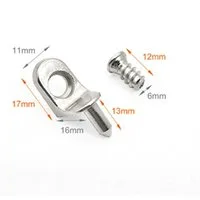 BAYLI Regal 24 Stück Winkelbodenträger, Bodenträger 5mm mit Schraube & Zapfen