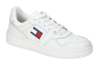 Tommy Hilfiger EN02505 YBS Damen-Sport-Halbschuhe wei? (white) Glattleder Tex...