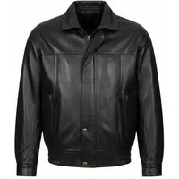 Mouflon Lederjacke Harry Herren-Blouson aus echtem Lammnappa-Leder mit elastischem Bund