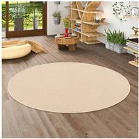 Snapstyle Hochflor-Teppich Hochflor Velours Teppich Cottage Rund, Rund, Höhe: 22 mm