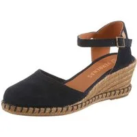 VERBENAS Slingpumps Keilsandalette, Sommerschuh, Urlaubsschuh mit Bastbesatz