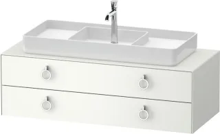 Duravit White Tulip Konsolenwaschtischunterbau wandhängend Weiß Seidenmatt 1300x550x408 mm - WT4992M WT4992M36360010