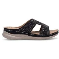 Clara Barson Pantoletten WYL05010-30 Schwarz Pantolette